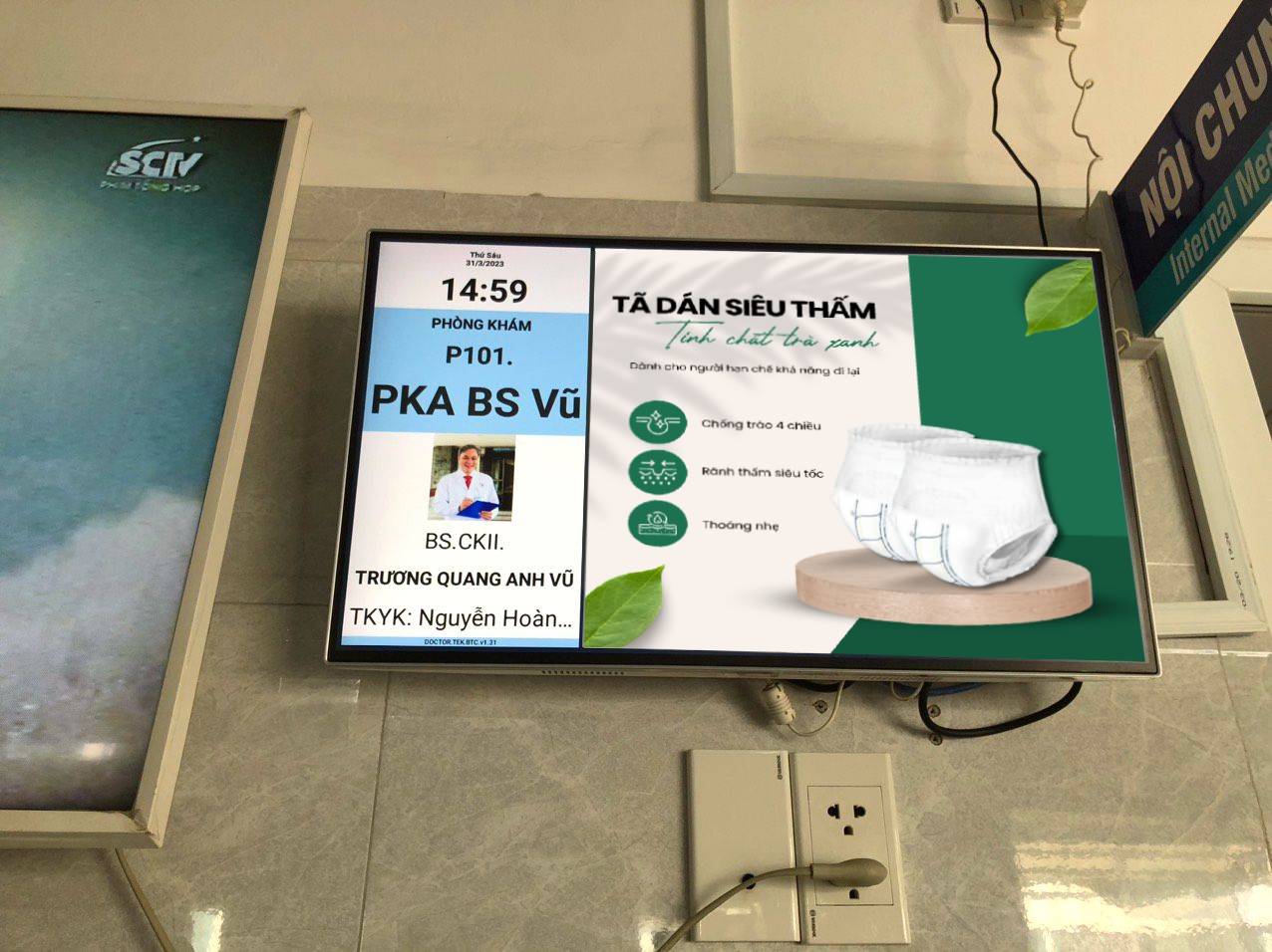 Quảng cáo hiển thị LCD tại bệnh viện Thống Nhất - Thành Phố Hồ Chí Minh