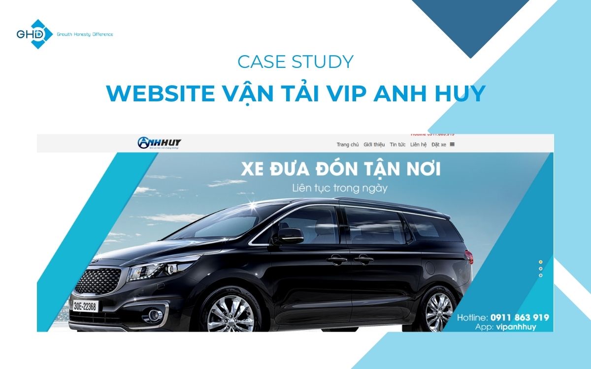 Dự án website vận tải Vip Anh Huy